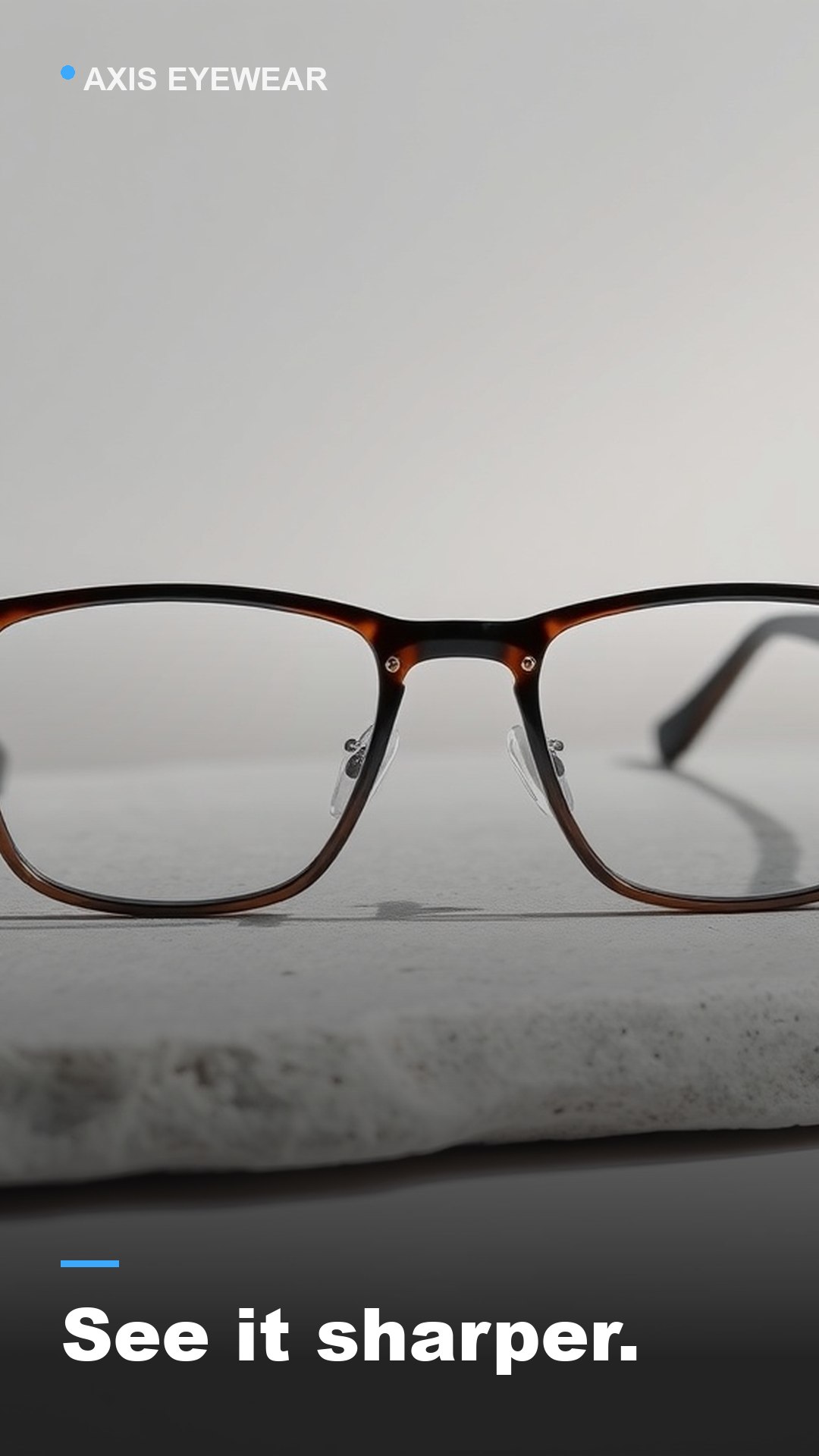 An eyewear brand post