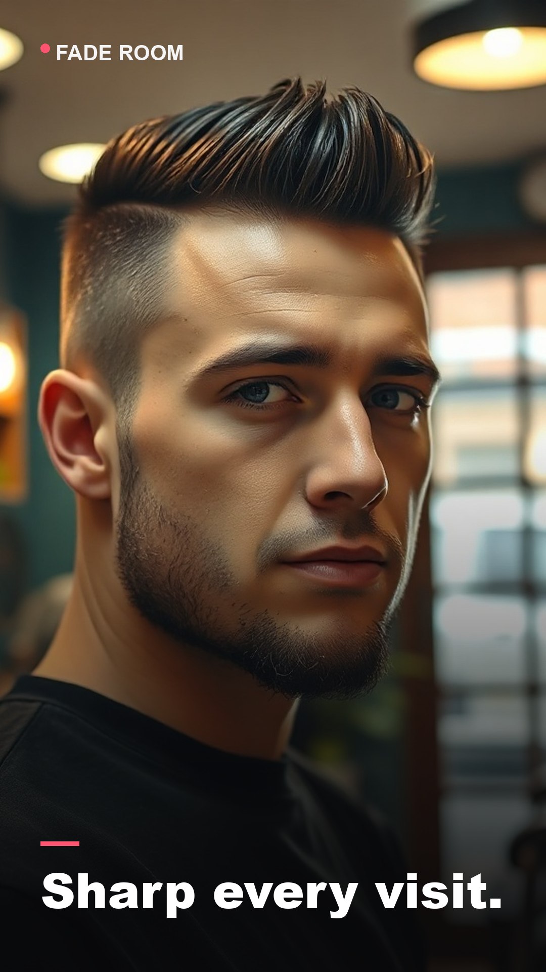 A barbershop brand post